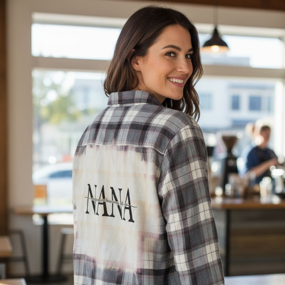 Bleached gray flannel